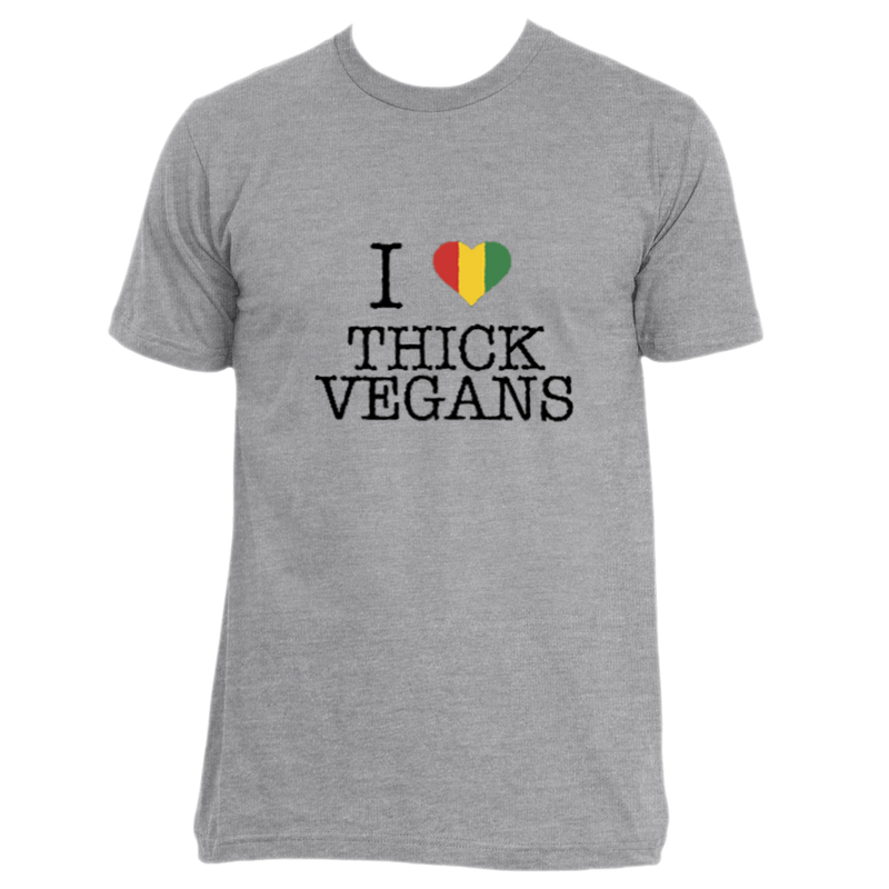 I Love Thick Vegans Unisex Crew Neck with Balanta Colors